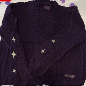 Taylor Swift Purple Cable Knit Sweater